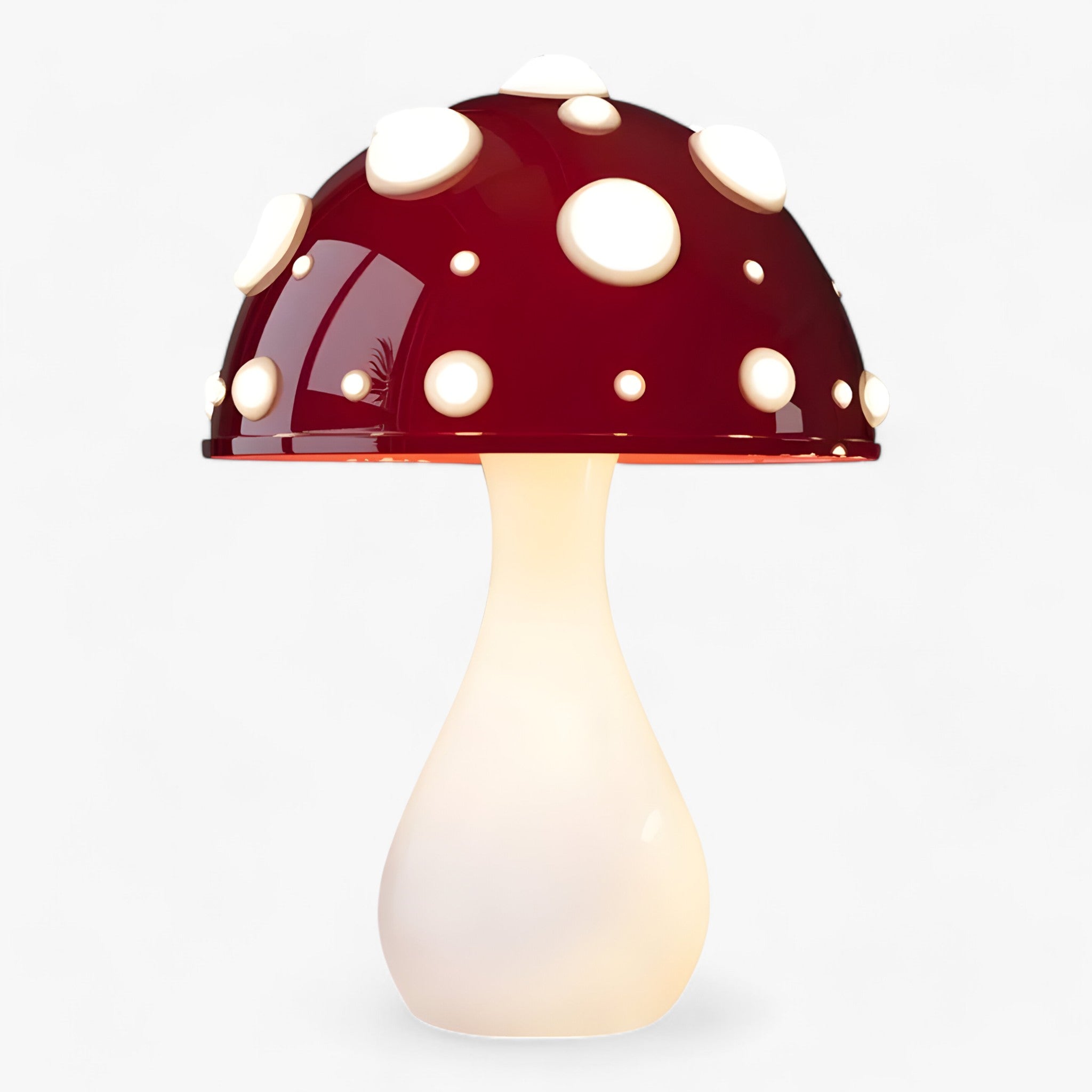 Biomimetisk Amanita Lampe | Flyvende Svampe med Tricolor LED - Varmt Lys til Stuen