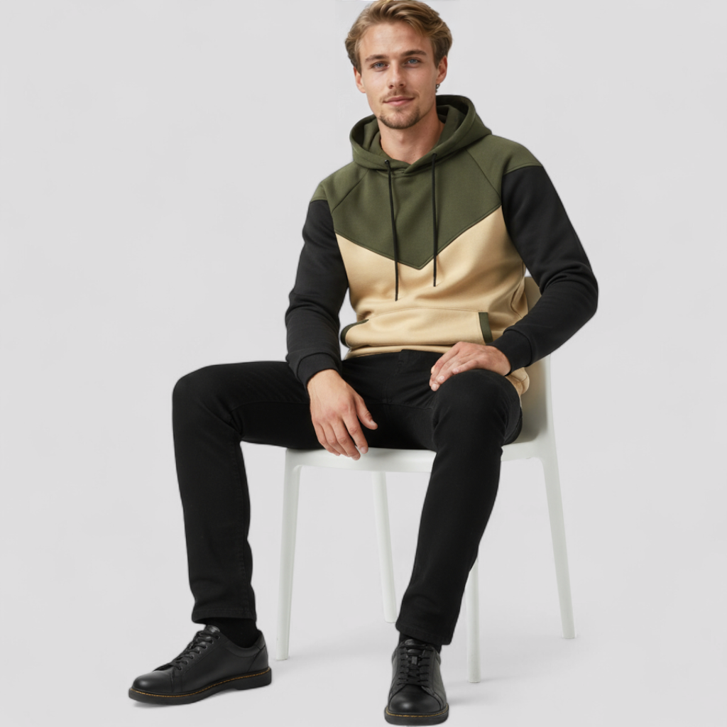 Casual Fleece Hættetrøje til Mænd