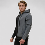 Casual Hættetrøje med Lynlås til Mænd