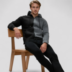 Casual Hættetrøje med Lynlås til Mænd