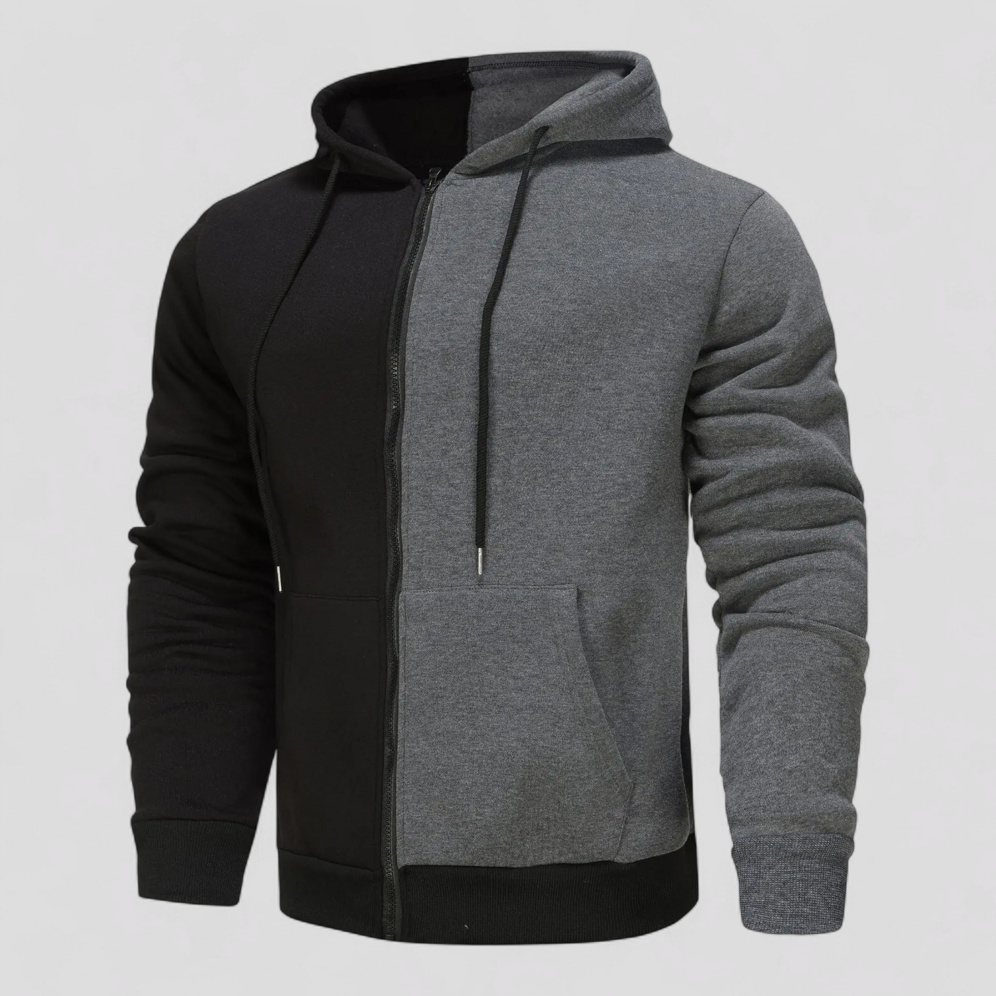 Casual Hættetrøje med Lynlås til Mænd
