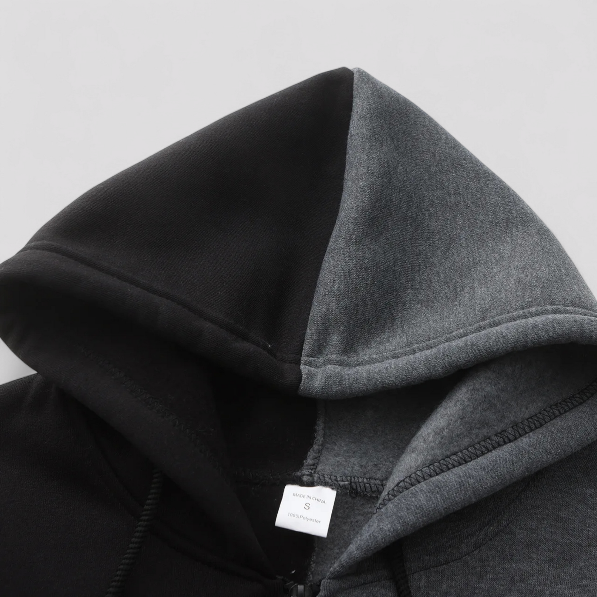 Casual Hættetrøje med Lynlås til Mænd