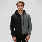 Casual Hættetrøje med Lynlås til Mænd