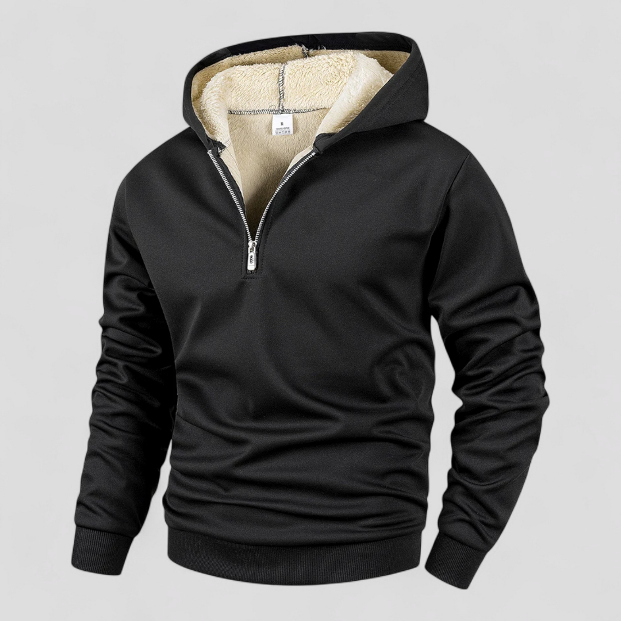 Fleecetrøje til Herre med Halv Lynlås