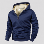 Fleecetrøje til Herre med Halv Lynlås