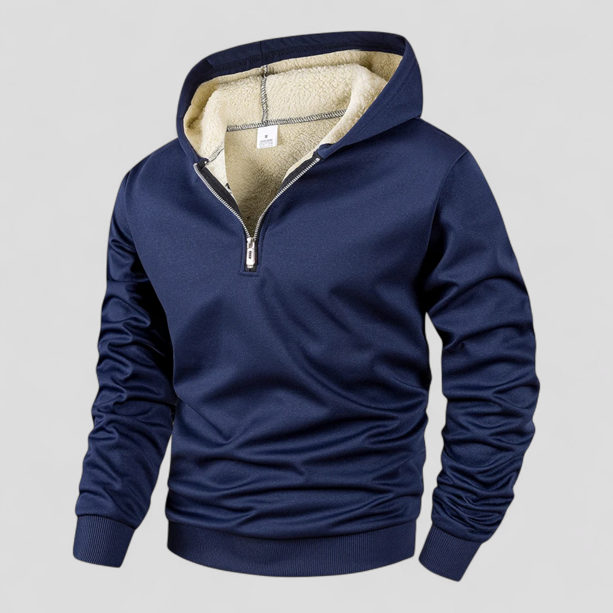 Fleecetrøje til Herre med Halv Lynlås