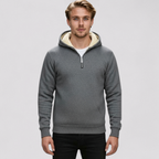 Fleecetrøje til Herre med Halv Lynlås