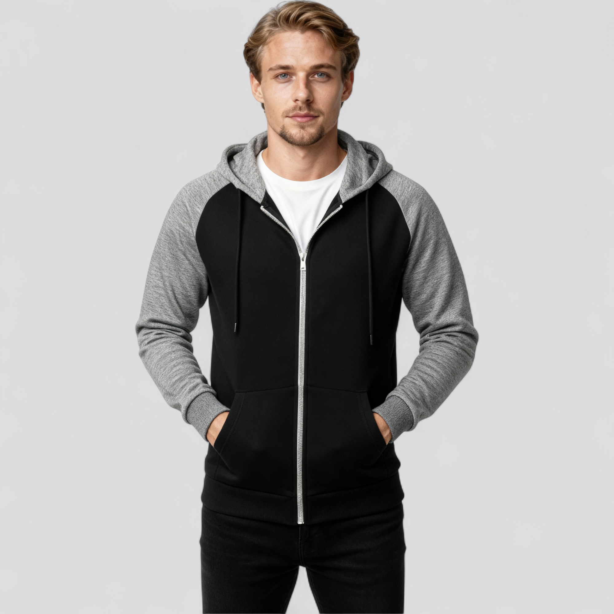 Hættetrøje Med Lynlås Til Mænds Sportstøj