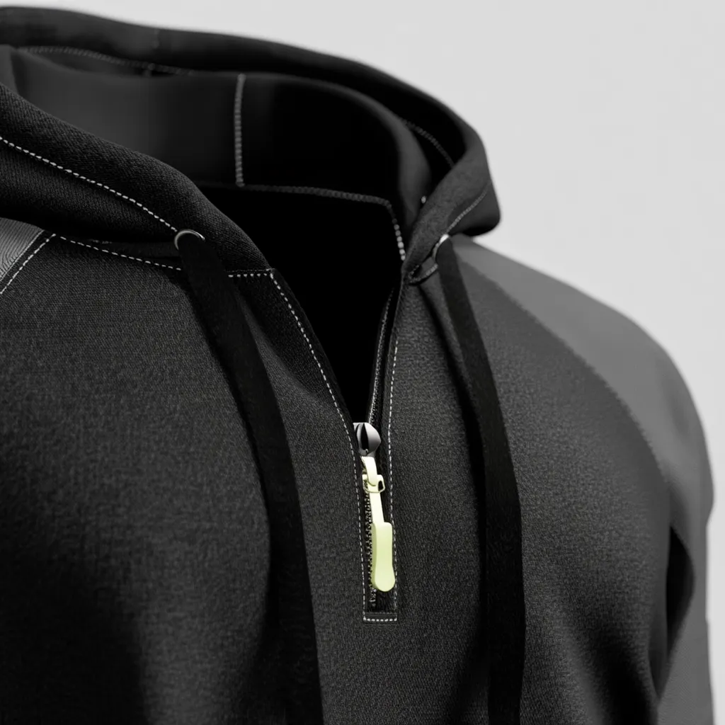 Hættetrøje med Lynlås til Mænd – Sportstøj