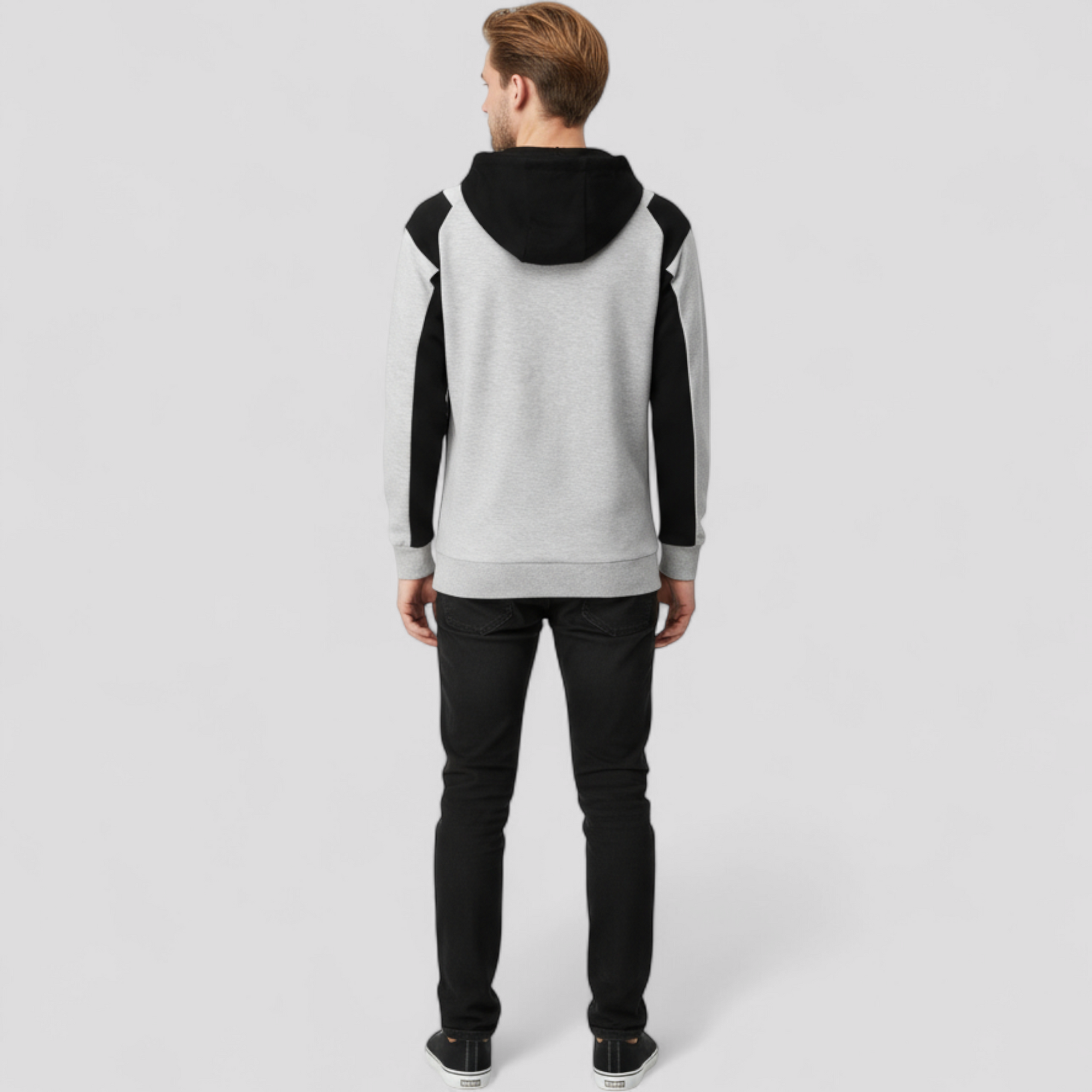 Hættetrøje med Lynlås til Mænd - Sportstøj