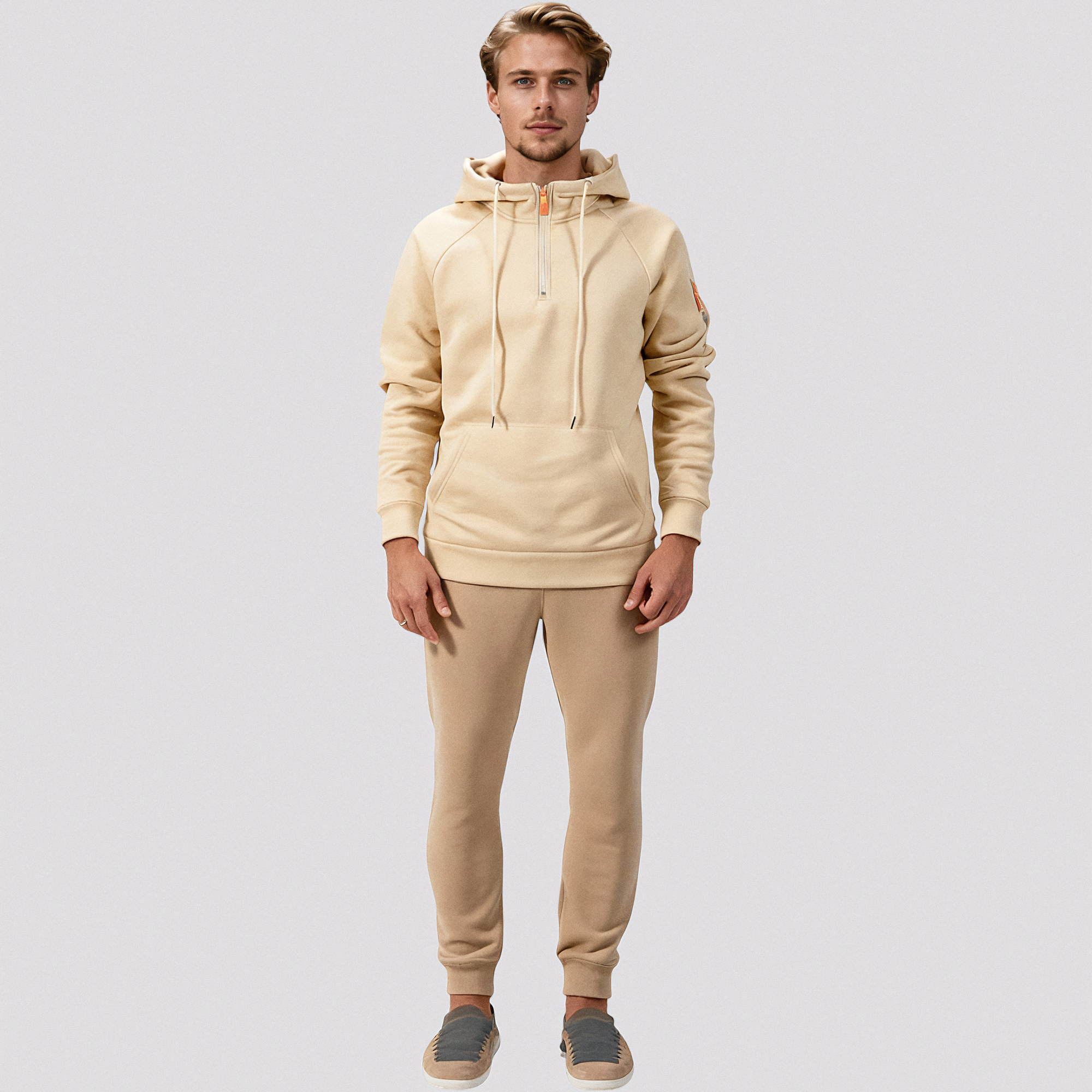 Hættetrøje med Lynlås til Mænd – Sportstøj