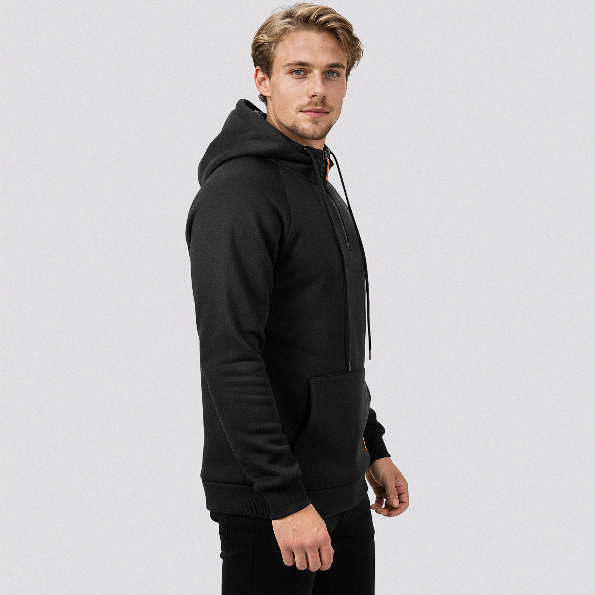 Hættetrøje med Lynlås til Mænd – Sportstøj