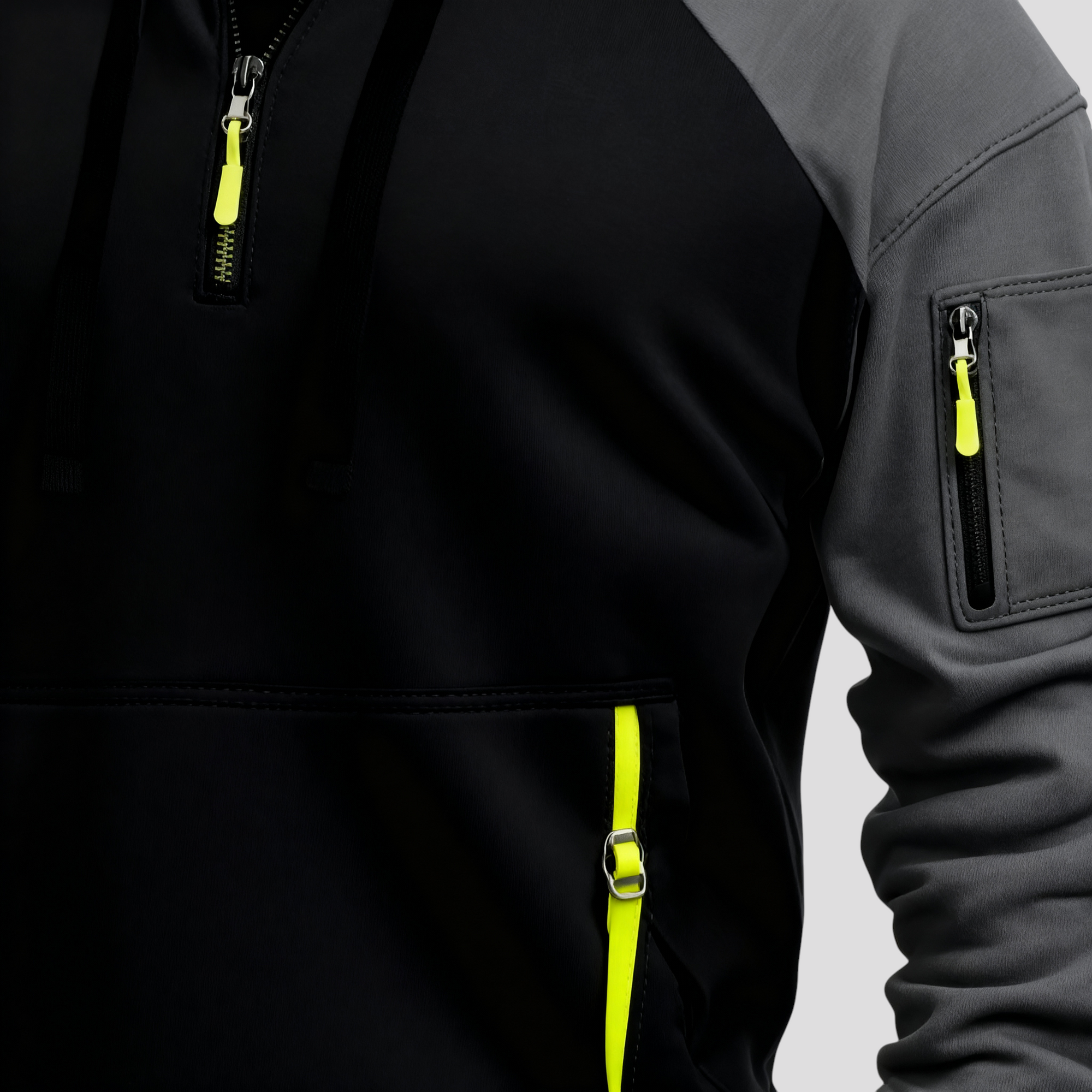 Hættetrøje med Lynlås til Mænd – Sportstøj