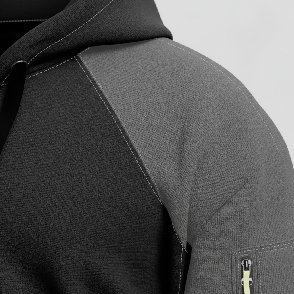 Hættetrøje med Lynlås til Mænd – Sportstøj