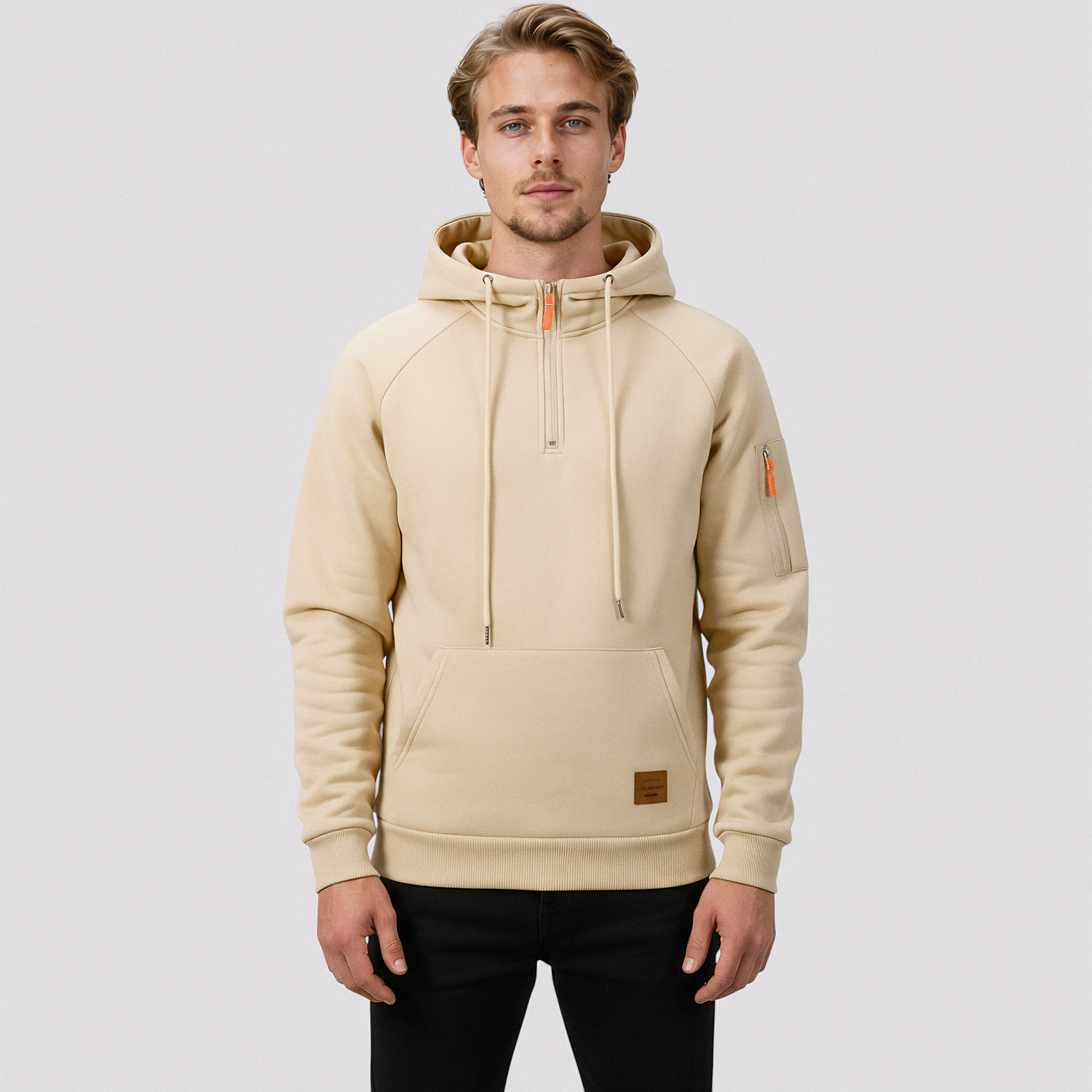 Hættetrøje med Lynlås til Mænd – Sportstøj