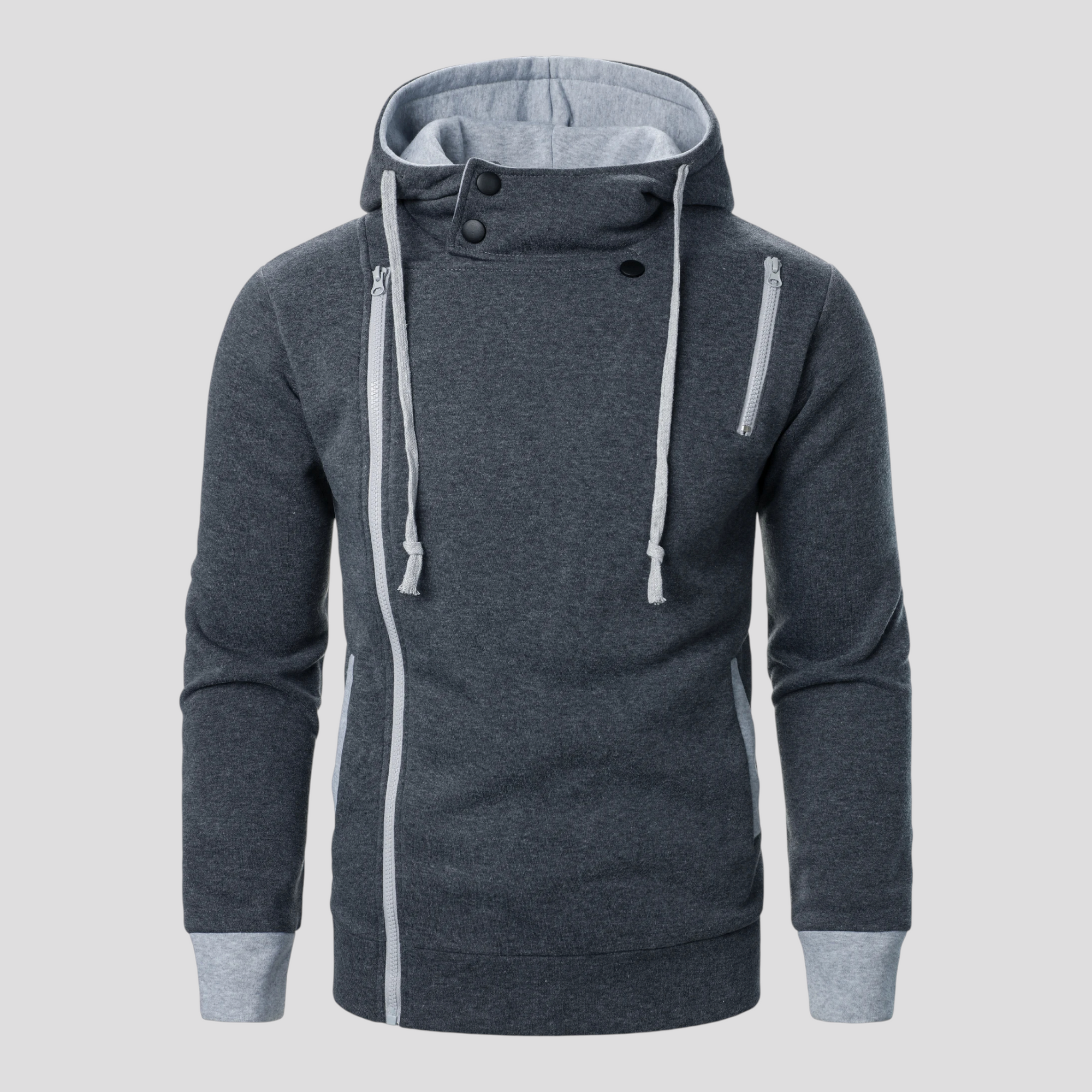 Hættetrøje til Mænd med Lynlås – Sportstøj