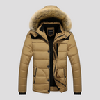 Herre Fleece Jakke med Hætte til Udendørsbrug