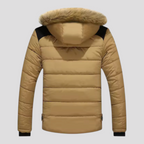 Herre Fleece Jakke med Hætte til Udendørsbrug