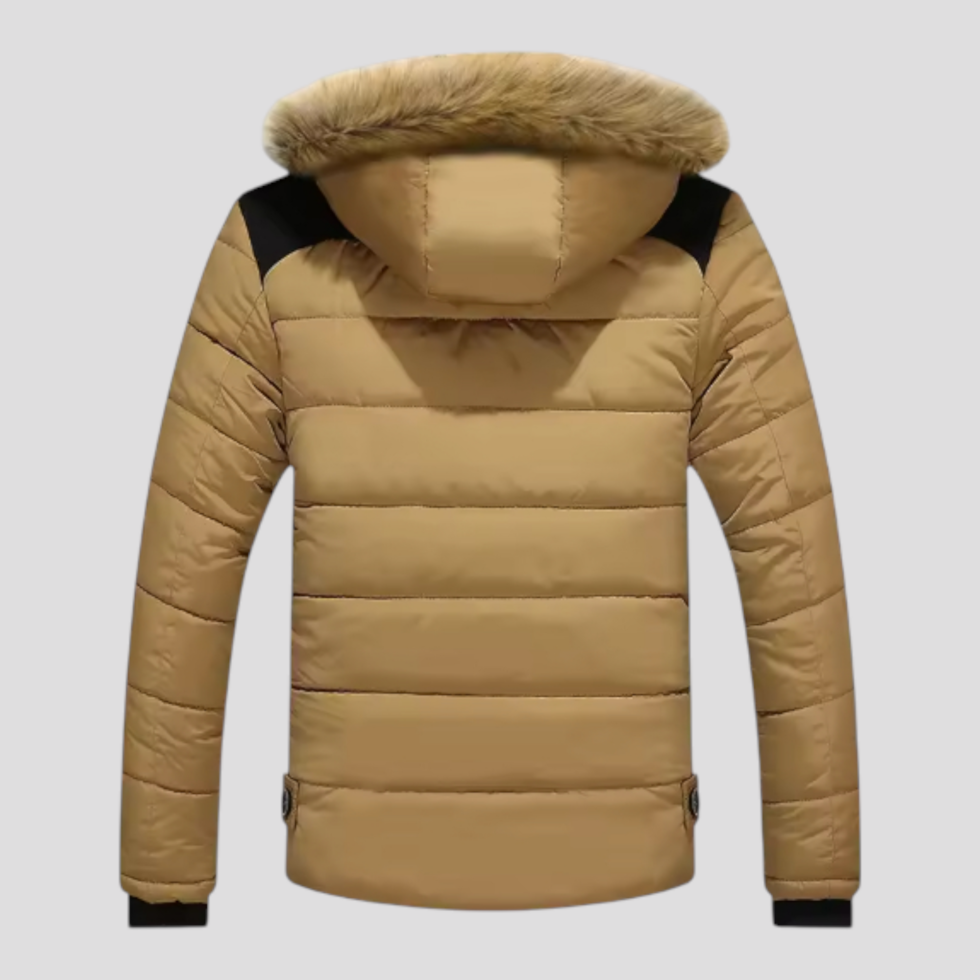 Herre Fleece Jakke med Hætte til Udendørsbrug