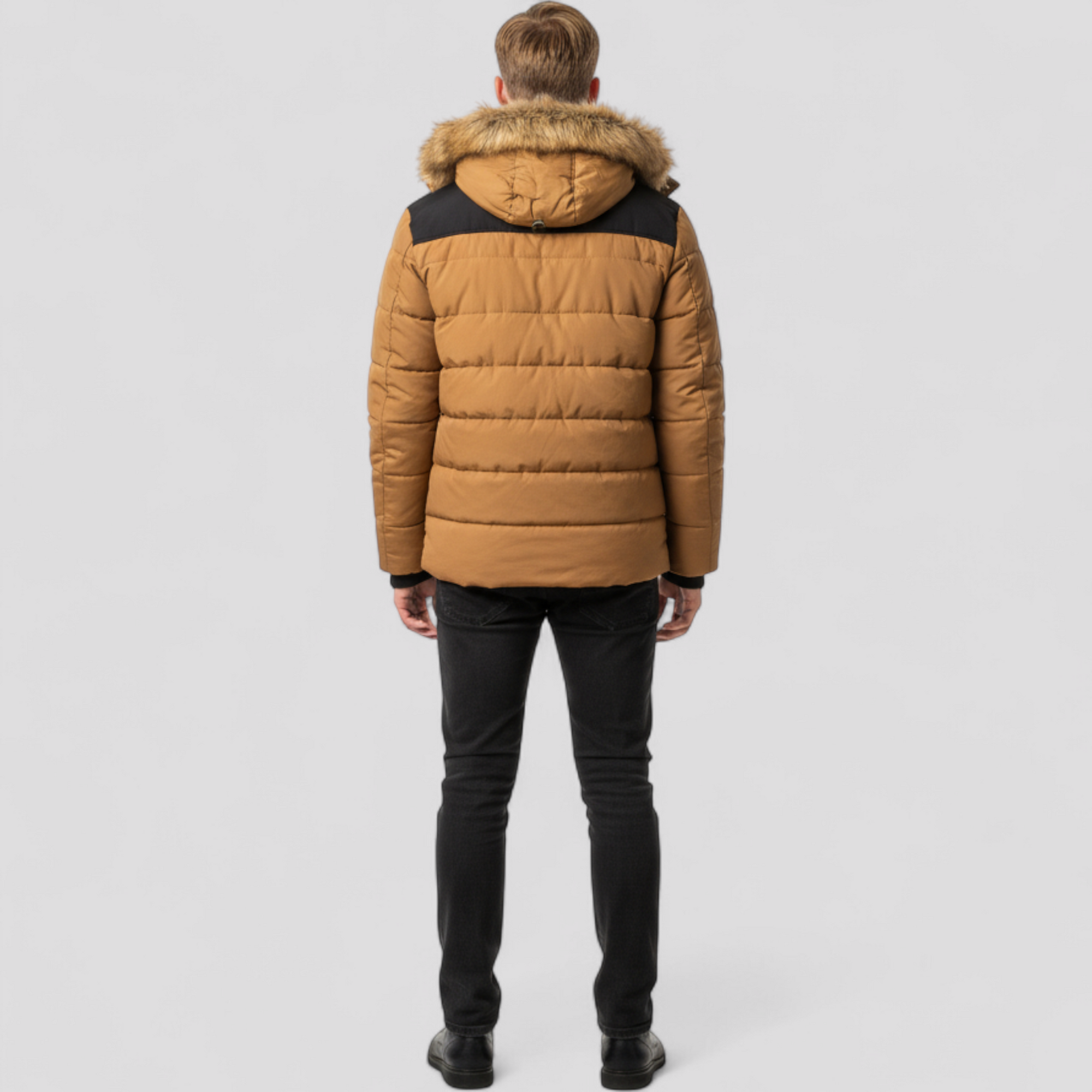 Herre Fleece Jakke med Hætte til Udendørsbrug