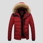 Herre Fleece Jakke med Hætte til Udendørsbrug