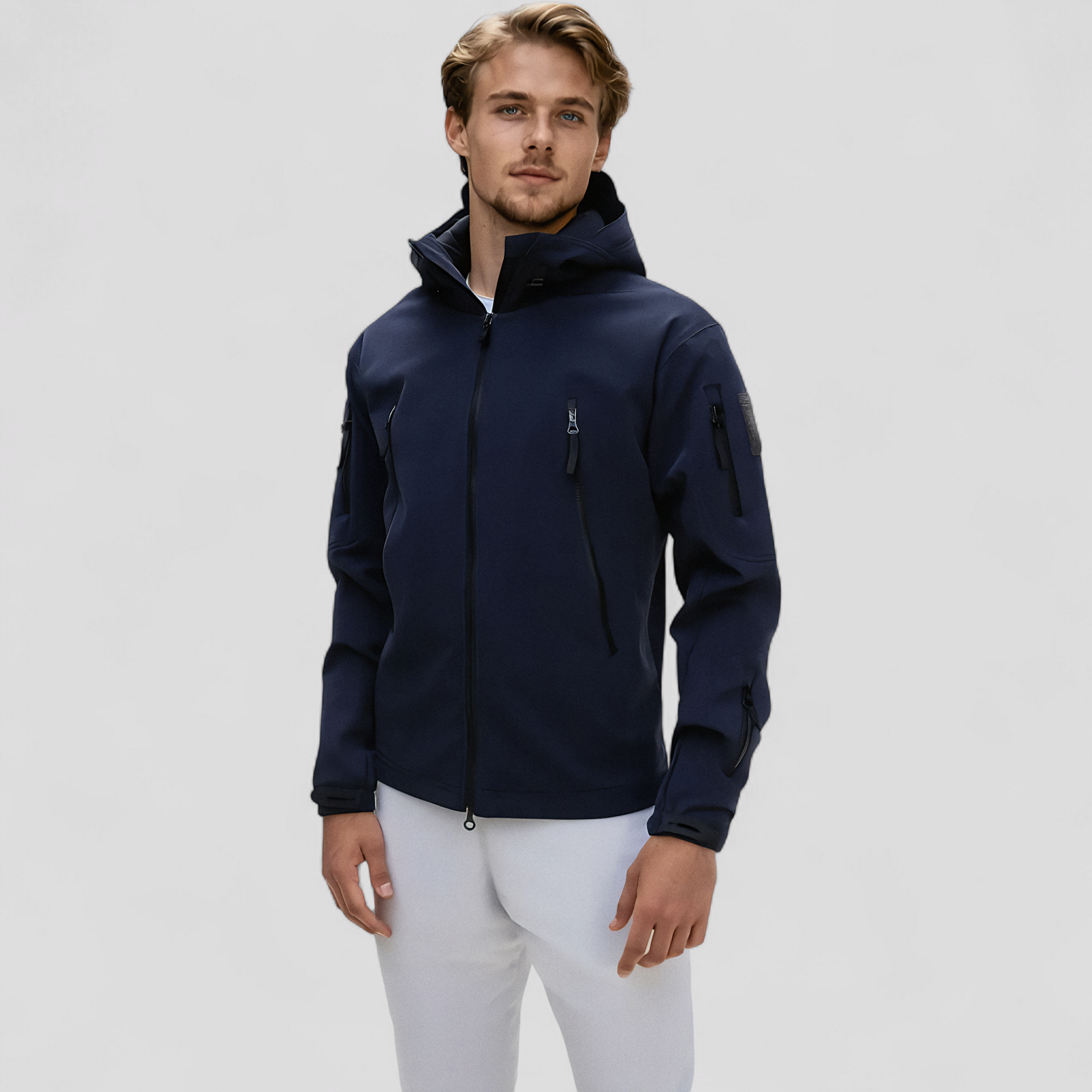 Herre Softshell Jakke – Vandtæt og Åndbar til Udendørsbrug