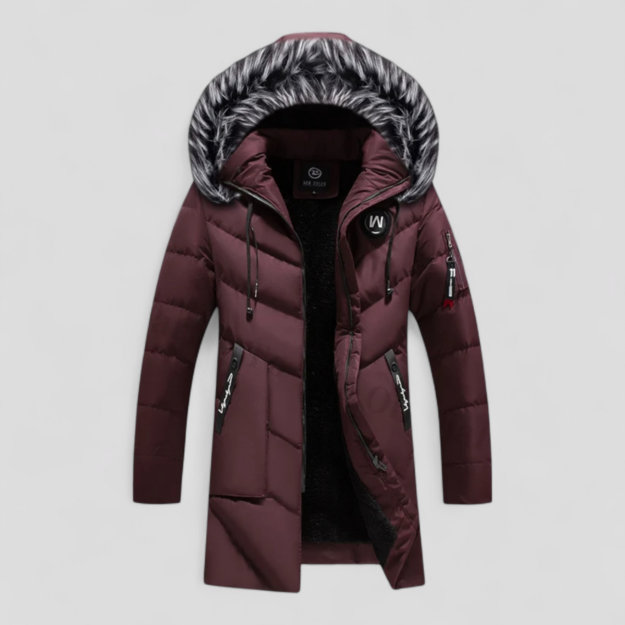 Herre Trendy Vinterfrakke med Hætte