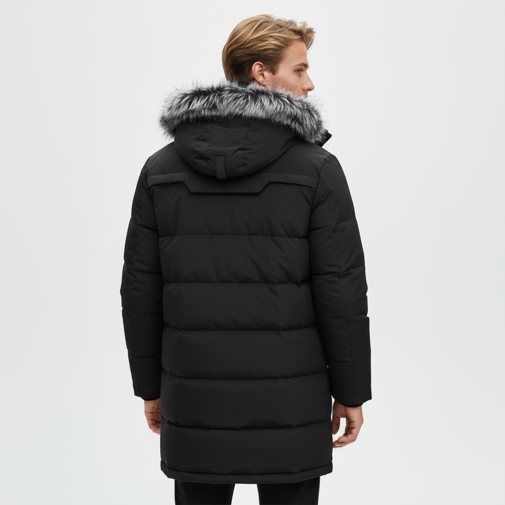 Herre Trendy Vinterfrakke med Hætte