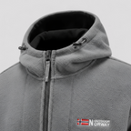 Herre Varm Fleece Jakke med Hætte