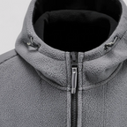 Herre Varm Fleece Jakke med Hætte