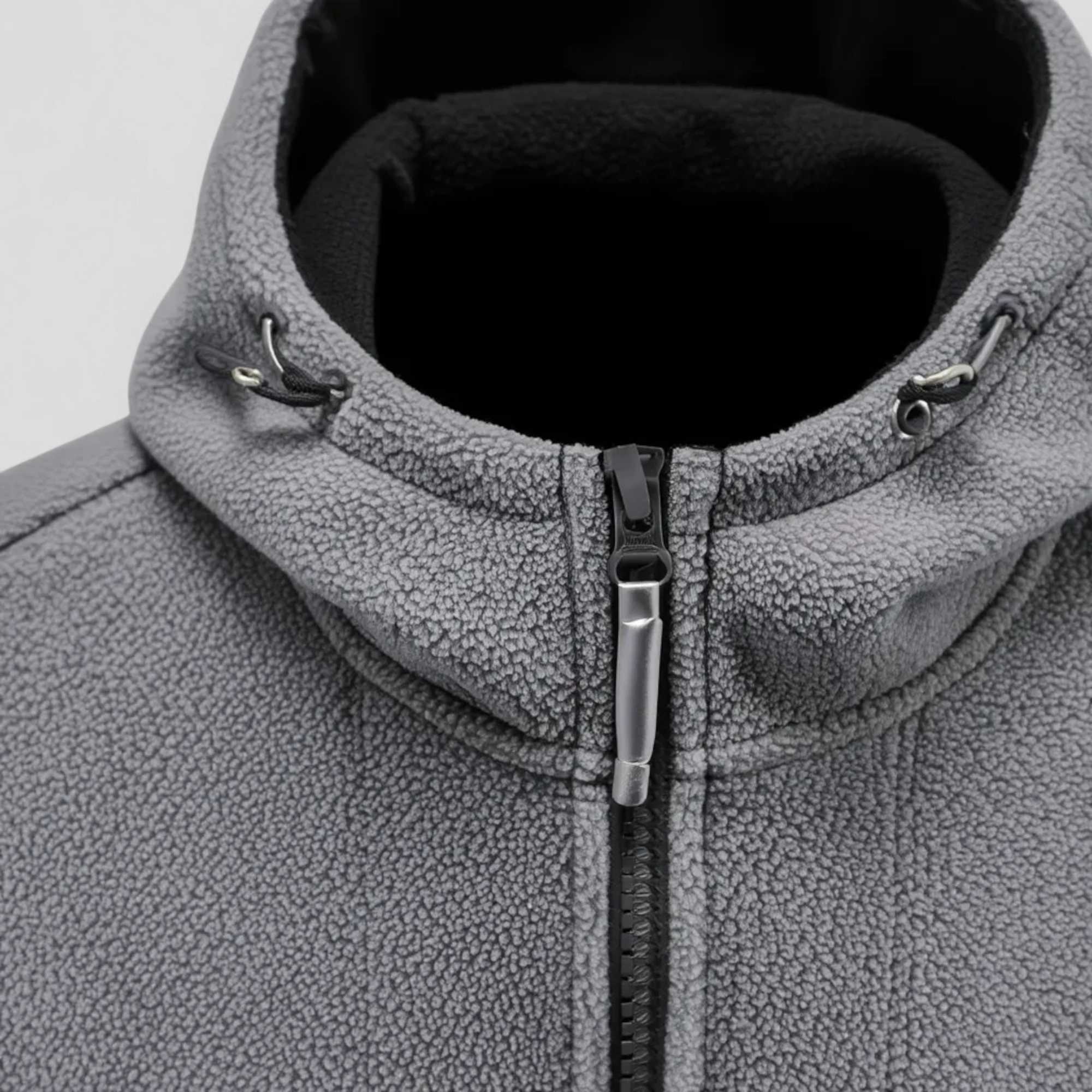 Herre Varm Fleece Jakke med Hætte