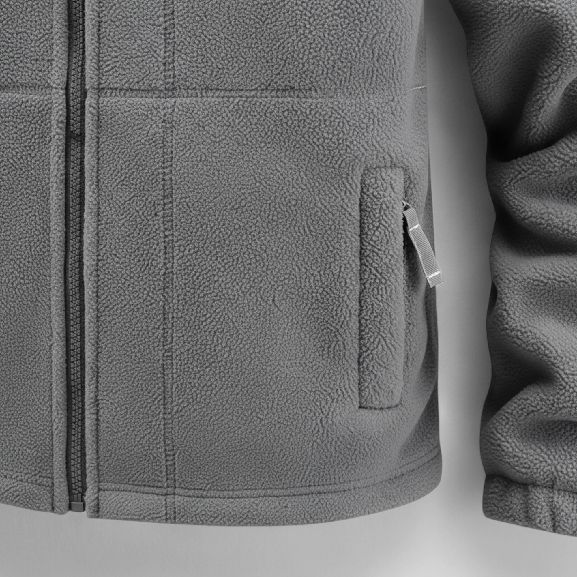 Herre Varm Fleece Jakke med Hætte