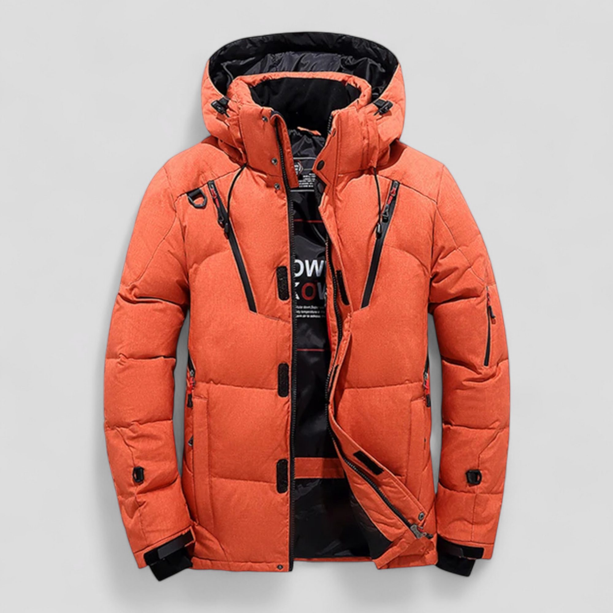 Herre Varm Vinterjakke Parka Med Lommer