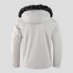 Herre Vindtæt Bomuldsjakke med Hætte