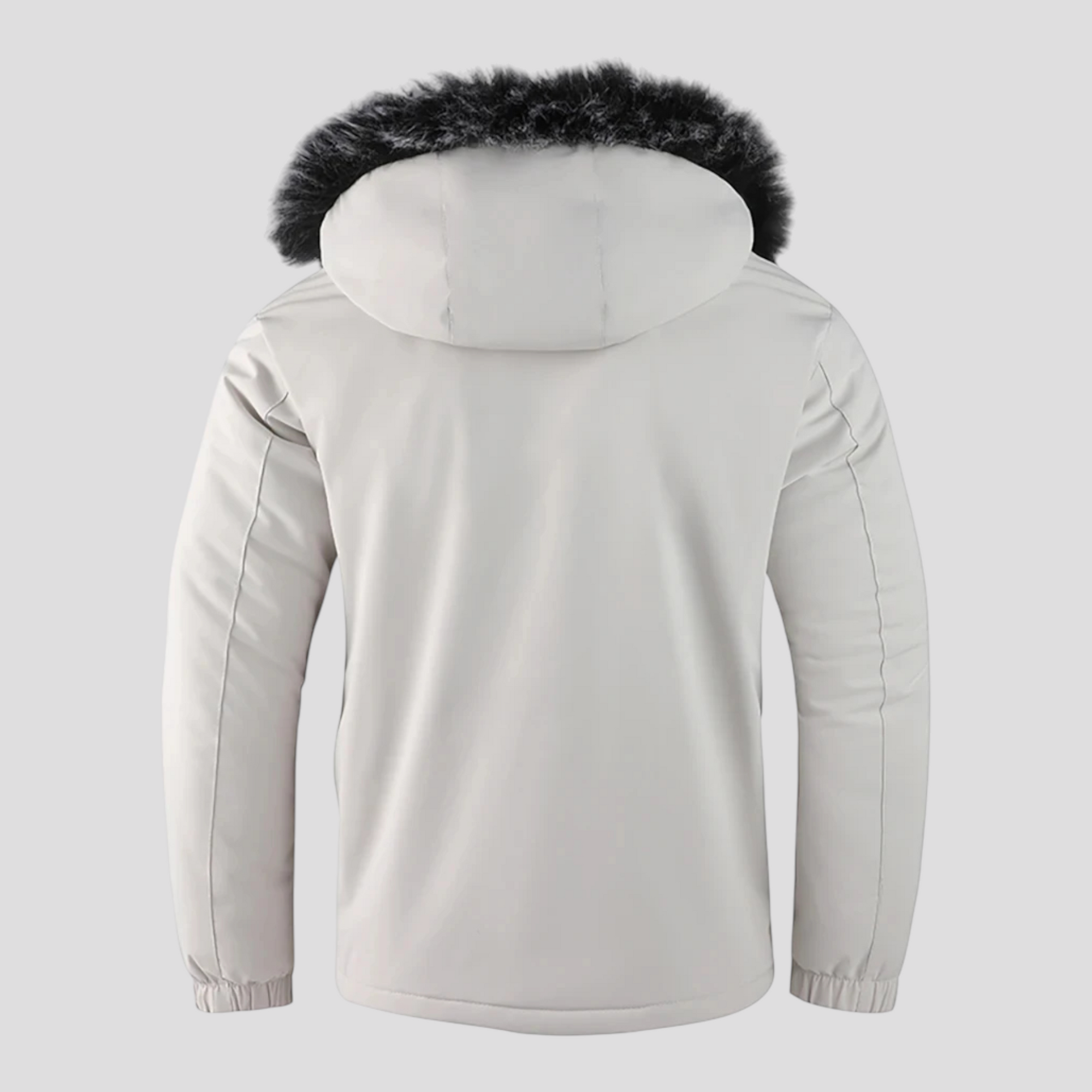 Herre Vindtæt Bomuldsjakke med Hætte