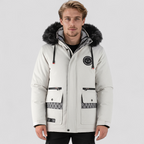 Herre Vindtæt Bomuldsjakke med Hætte