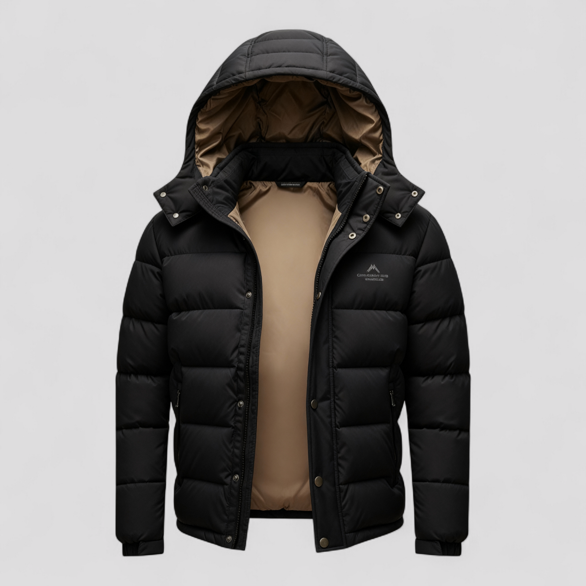 Herre Vindtæt Isoleret Jakke med Hætte