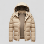 Herre Vindtæt Isoleret Jakke med Hætte