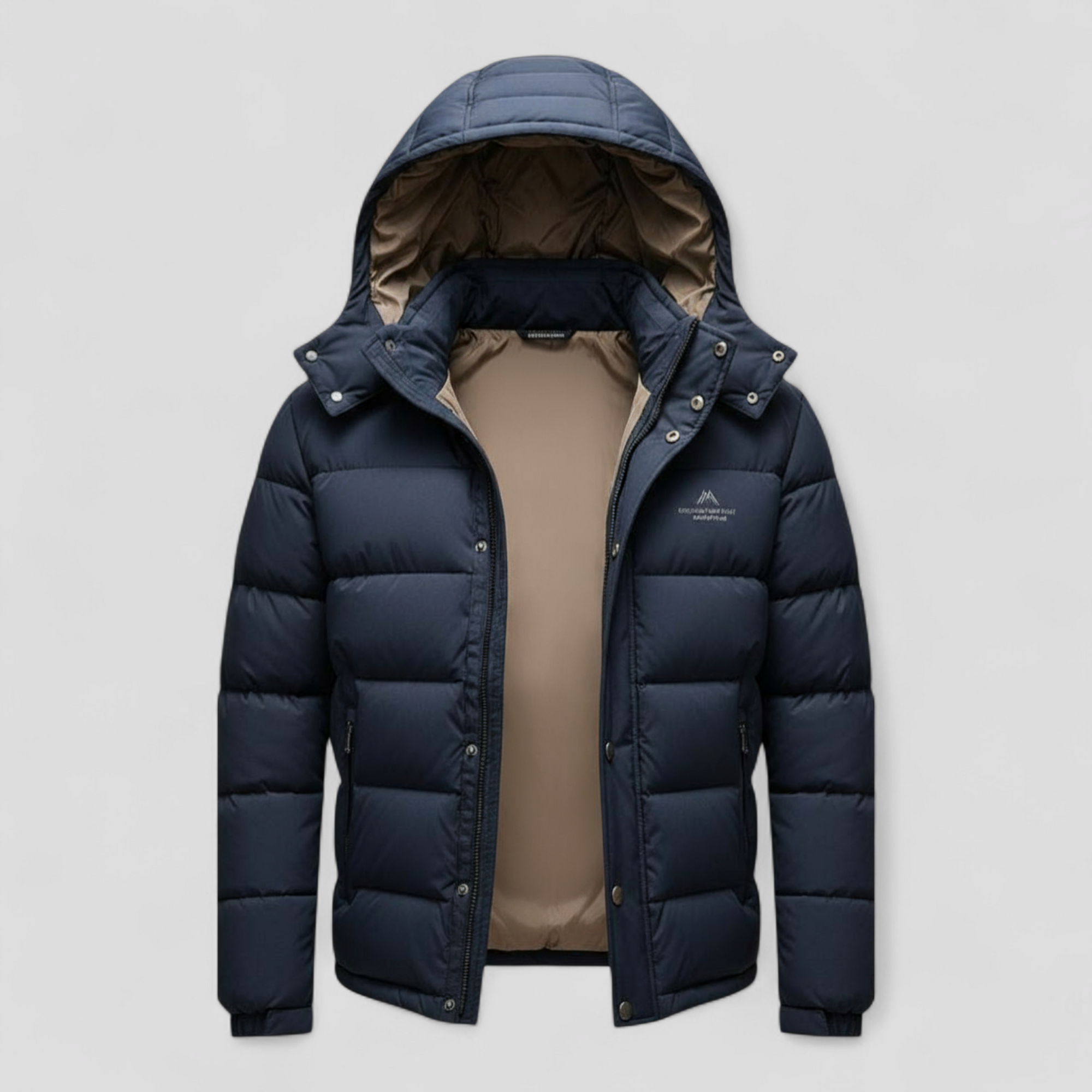 Herre Vindtæt Isoleret Jakke med Hætte