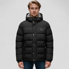 Herre Vindtæt Isoleret Jakke med Hætte