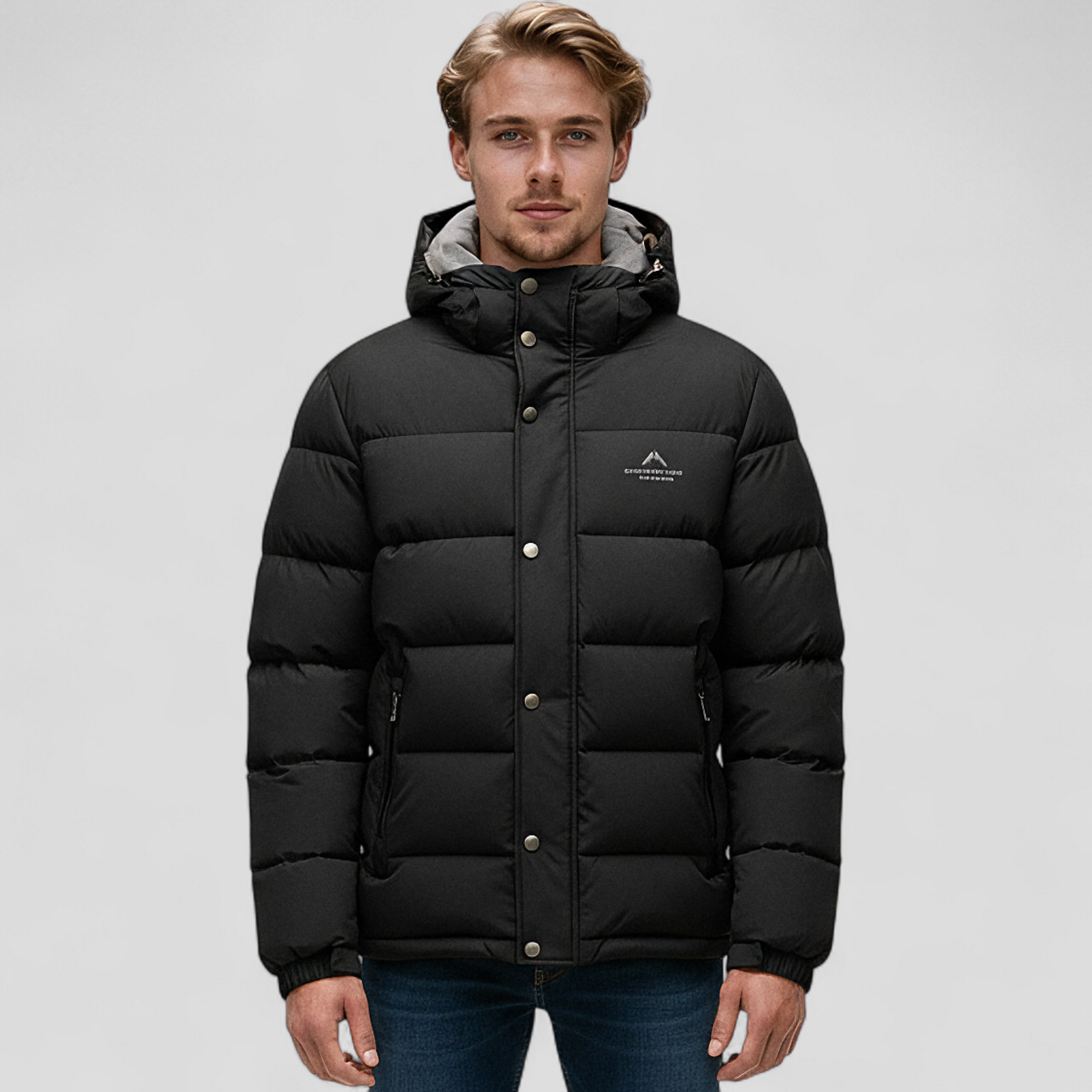 Herre Vindtæt Isoleret Jakke med Hætte