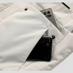 Herre Vindtæt Vinterjakke med Aftagelig Hætte