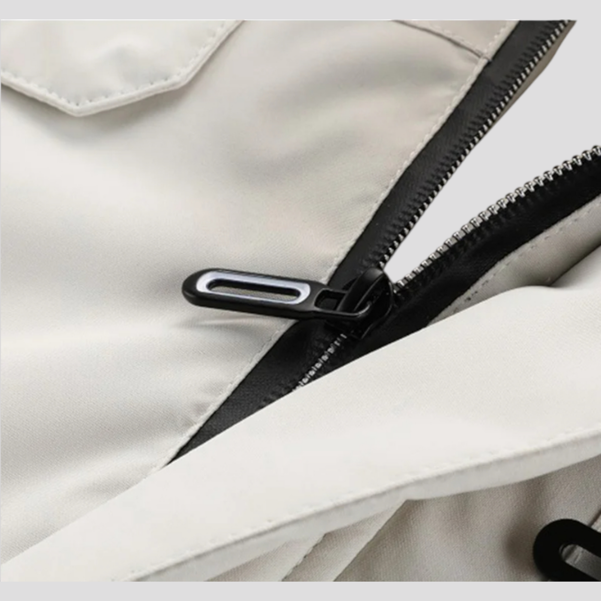 Herre Vindtæt Vinterjakke med Aftagelig Hætte