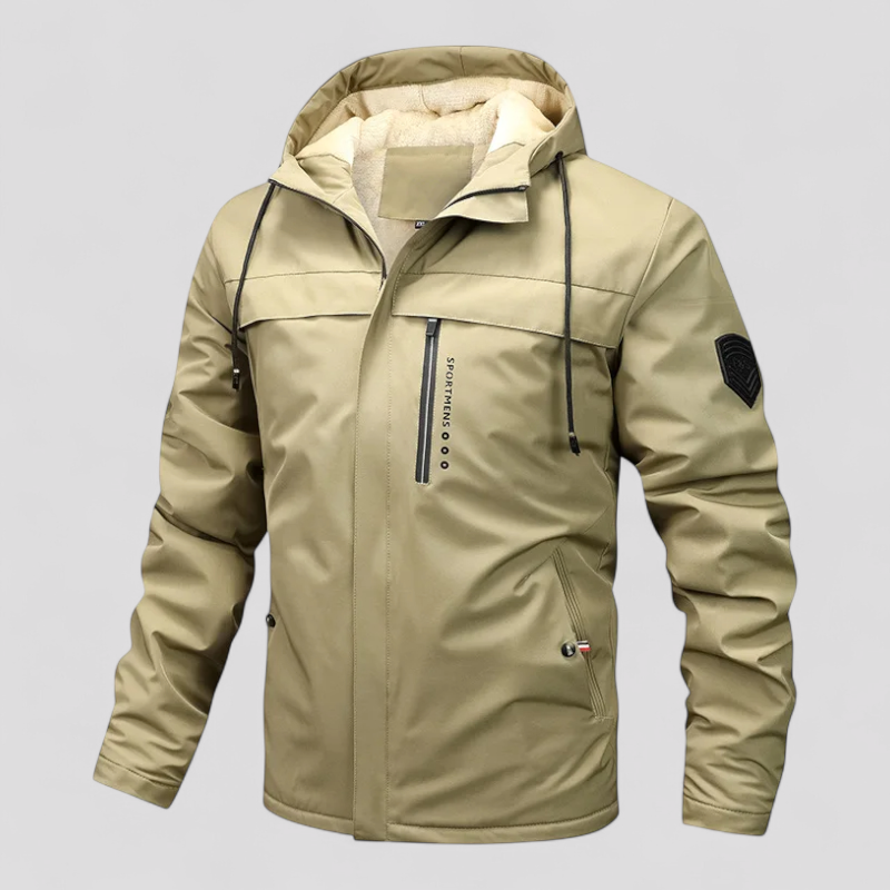 Herre Vinterjakke – Med Hætte og Isolering