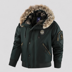 Herre Vinterjakke med Aftagelig Hætte