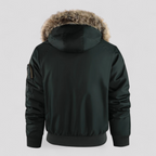 Herre Vinterjakke med Aftagelig Hætte