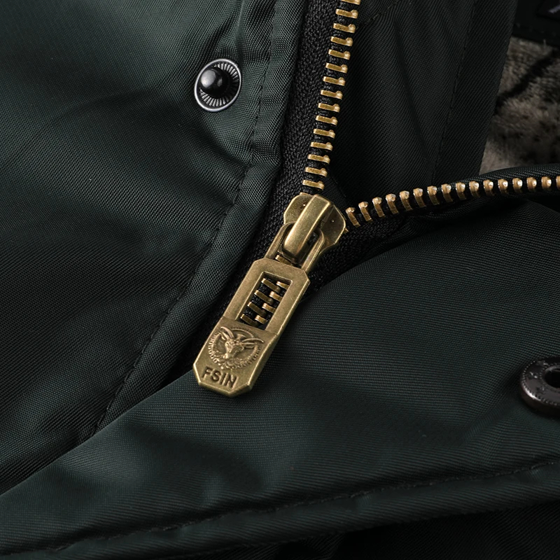 Herre Vinterjakke med Aftagelig Hætte