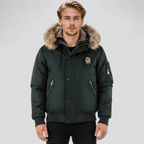 Herre Vinterjakke med Aftagelig Hætte