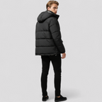 Herre Vinterjakke med Hætte og Lommer