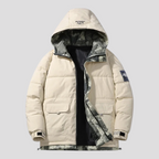 Herre Vinterjakke med Hætte og Lommer